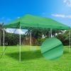 10X20ft EZ Pop Up Canopy Folding Gazebo/Green