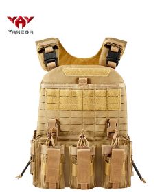 MOLLE System Quick Dismantling Tactical Vest Outdoor Military Fan Training Suit (Color: Khaki)