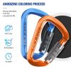 Heavy Duty 30KN Auto Locking Climbing Carabiner Clips Twist Lock