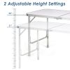 Travel Party Adjustable Height Folding Camping Table