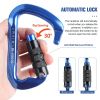 Heavy Duty 30KN Auto Locking Climbing Carabiner Clips Twist Lock